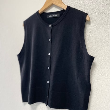 2023AW / mizuiro ind クルーネックショートウールベスト