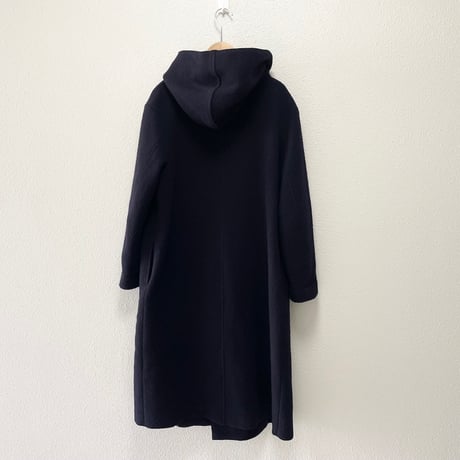 R&D.M.Co-/OLDMANS TAILOR ウールフェルトニットロングフーディコート