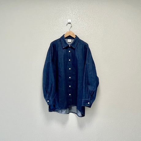 2024AW / 人気完売品 雑誌LEEオリジナルブランド 12closet × エディター伊藤真知さん コラボ コクーンデニムシャツ