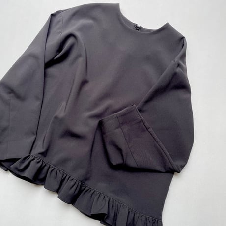 販売継続品 / anana 裾フリルブラウス ブラック