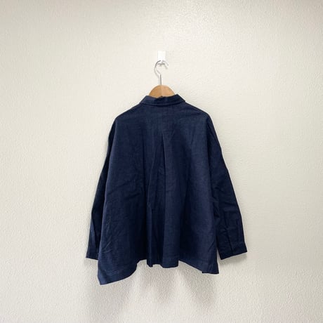2025 grin / 未使用品/ ストレッチデニム ポンチョシャツ