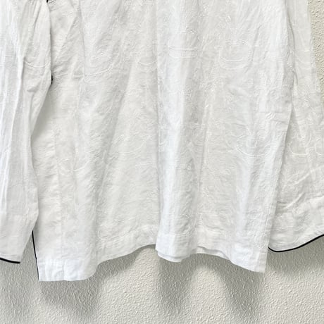 tricot COMME des GARCONS チャイナ刺繍ブラウス