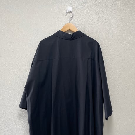 mizuiro ind ハーフスリーブ ワイド シャツワンピース