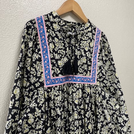 FREDY REPIT プリントミックスギャザーワンピース