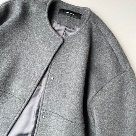 2024AW / JOURNAL STANDARD スーパー140ビーバー ノーカラーショートコート