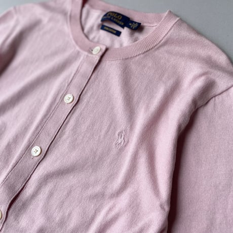POLO RALPH LAUREN コットンクルーネックカーディガン