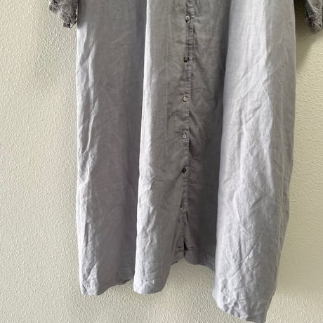 nest Robe リネンレース襟ギャザーワンピース
