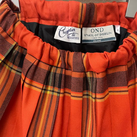 O'NEIL OF DUBLIN Charpentier de Vaisseau PLEATED LONG SKIRT