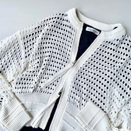 ADAM ET ROPÉ FEMME  WEB限定 メッシュニットブルゾン
