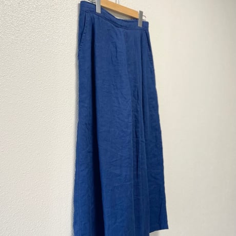 2024SS / grin  40リネン ラップキュロットパンツ