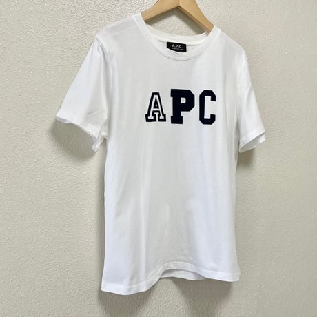 希少デザイン/ A.P.C.  フロッキープリントTシャツ