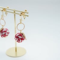 【紅玉】miniまるでリンゴな耳飾り