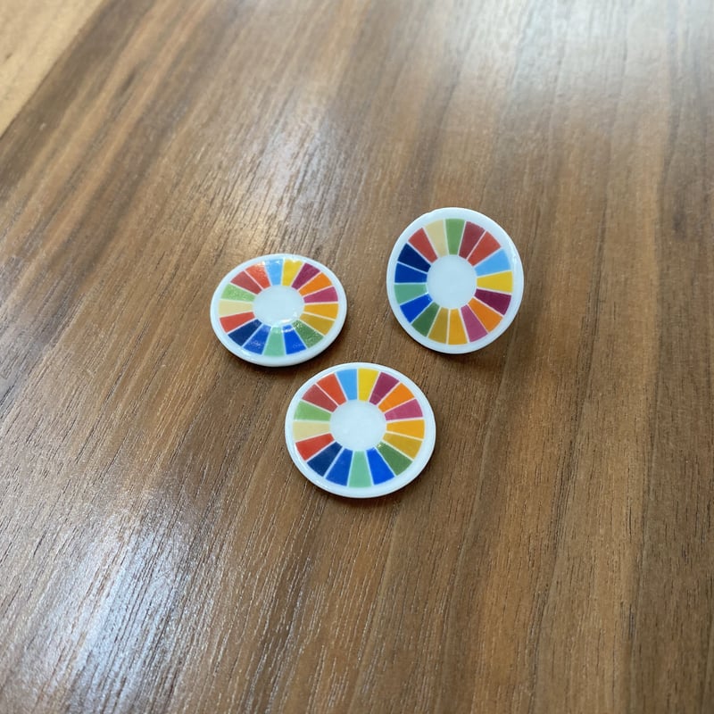 SDGsバッジ（折鶴焼） 安全ピン式 | COMPRASHA_STORE