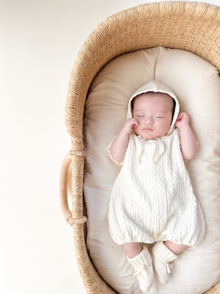 もこもこぽわん　退院着 退院着&ボンネット | moco moco powan