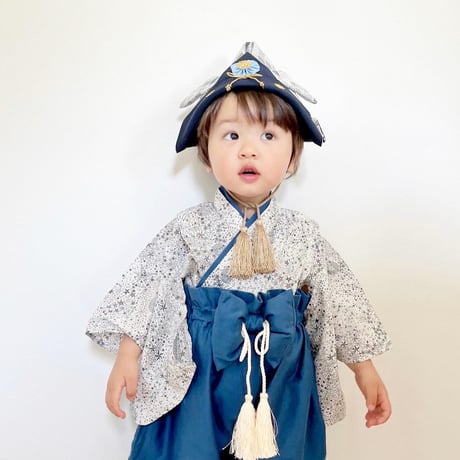 [M] アデラジャ グレー×スモーキーブルー（衣類）
