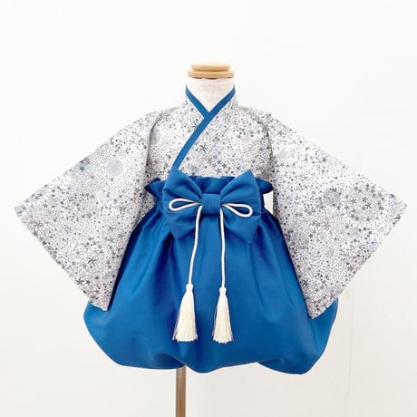 [L] アデラジャ グレー×スモーキーブルー（衣類）