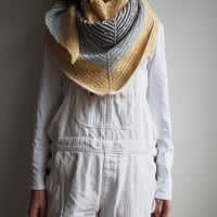 【ショール・日本語編み図郵送】Y shawl