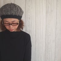 【ベレー帽・日本語編み図郵送】