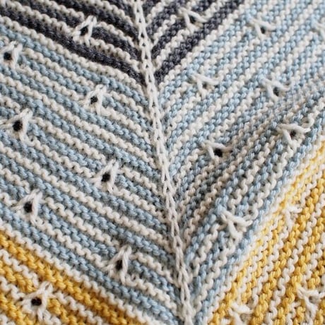 【ショール・英文パターン郵送】Y shawl