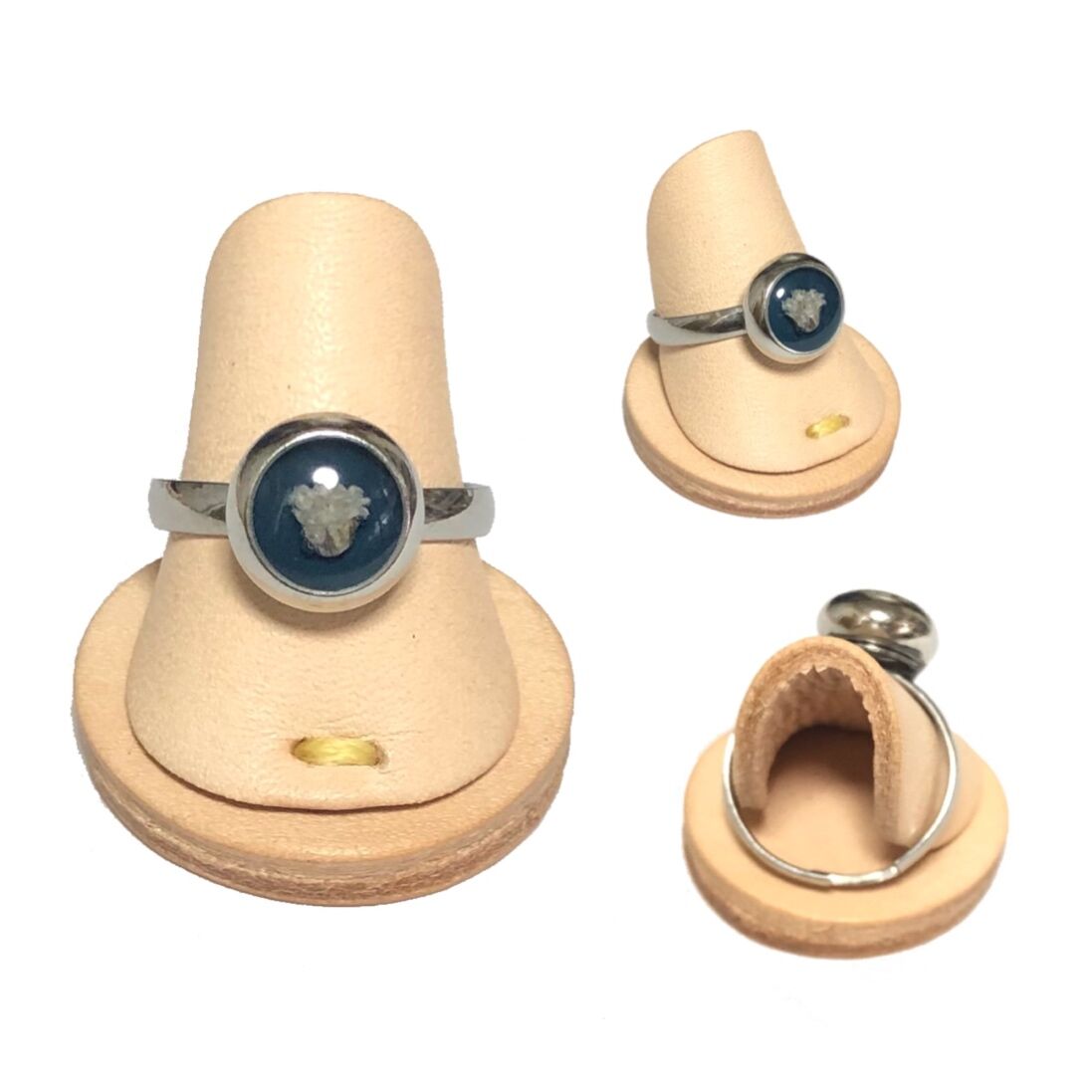 新品未使用　レザーリングスタンド リングスタンド | 革製品オーダーメイド専門店 革小物 鞄 Mikancaramel