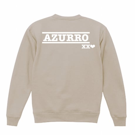 AZURRO-Basic logo T/C Crew neck Sweatshirt