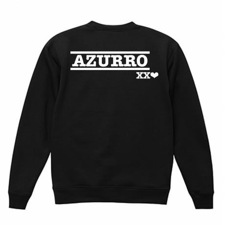 AZURRO-Basic logo T/C Crew neck Sweatshirt
