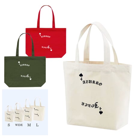 Canvas tote bag-Cards style/WIDE
