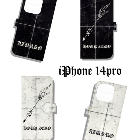 iPhone14 pro Case/Book type-White