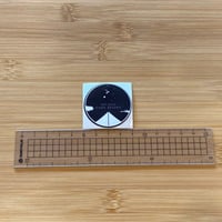 マウントフジキャンプリゾート　ロゴステッカー黒（小）10枚入り