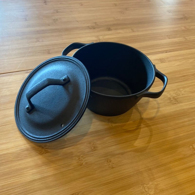 南部鉄器 クックトップ（両手鍋）丸深型15㎝ | マウントフジキャンプ