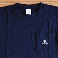 刺しゅうポケＴ  ネイビー