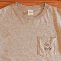 刺しゅうポケＴ  グレー