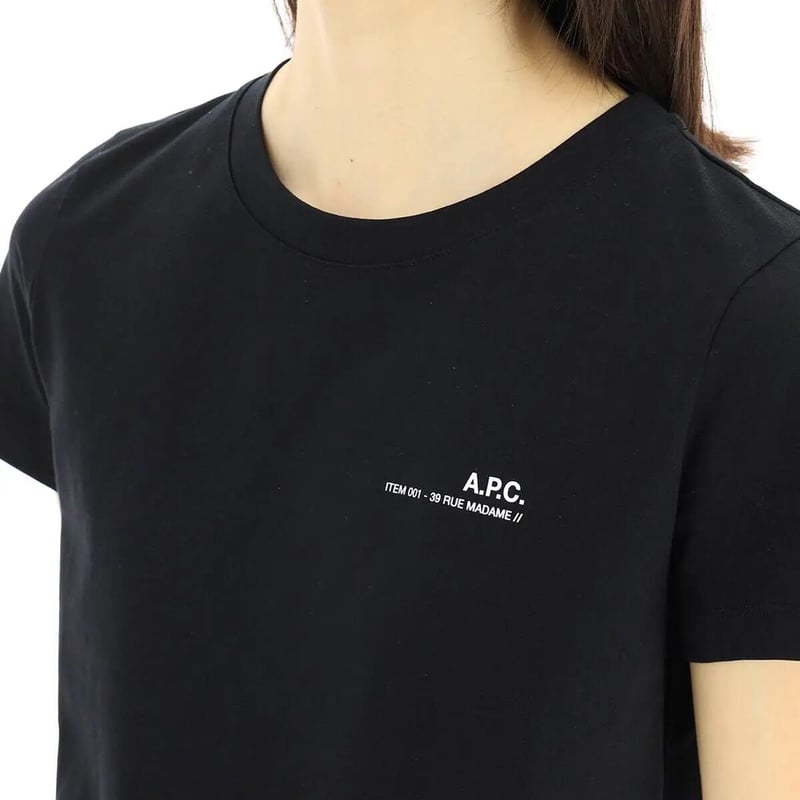《新品、未使用》A.P.S   Tシャツ　ロゴT  半袖　丸首　ユニセックス　黒
