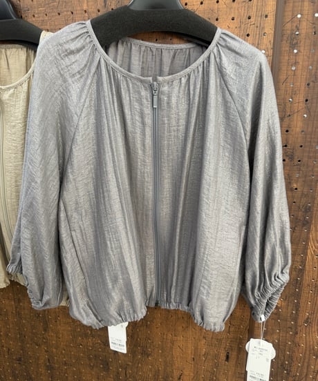 C’EST MOIJEU セモアージュ　箔加工ギャザーブルゾン