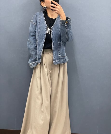 Uncarnet アンカルネ　ノーカラーデニムジャケット