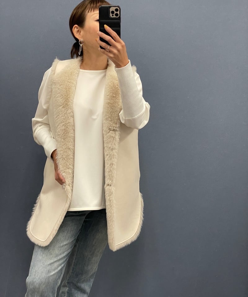 【タグ付未使用美品！】ディニテコリエDigniteCollier ファーベスト 新品未使用 ディニテコリエ ファーベスト DigniteCollier｜Yahoo