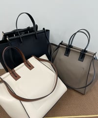 軽量合皮 2Wayハンドル軽量バッグ3col
