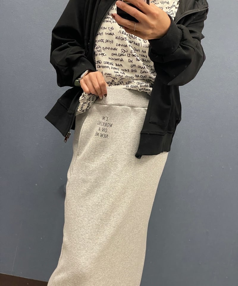 Dignite collier ディニテコリエ 超 裏起毛 スエット タイトスカート