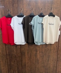 Dignite collier ディニテコリエ　Saine ロゴTシャツ