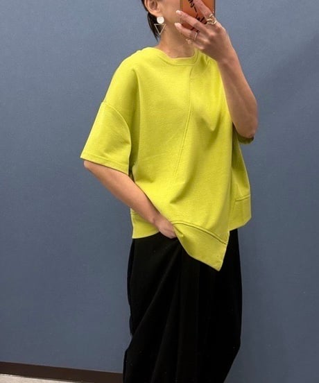 select 切り替えアシメデザインTシャツ