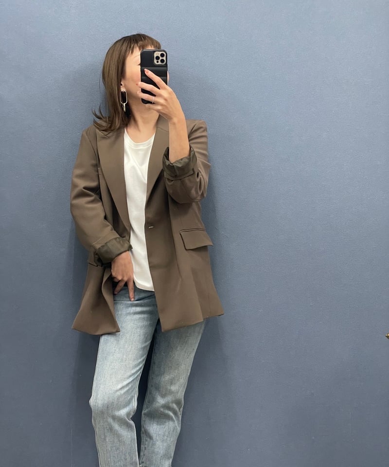 Dignite collier ディニテコリエ ダブル合わせジャケット | HA-CHI