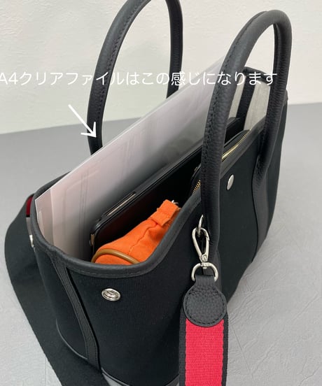 再販★牛革×canvas トートバックM  ブラック