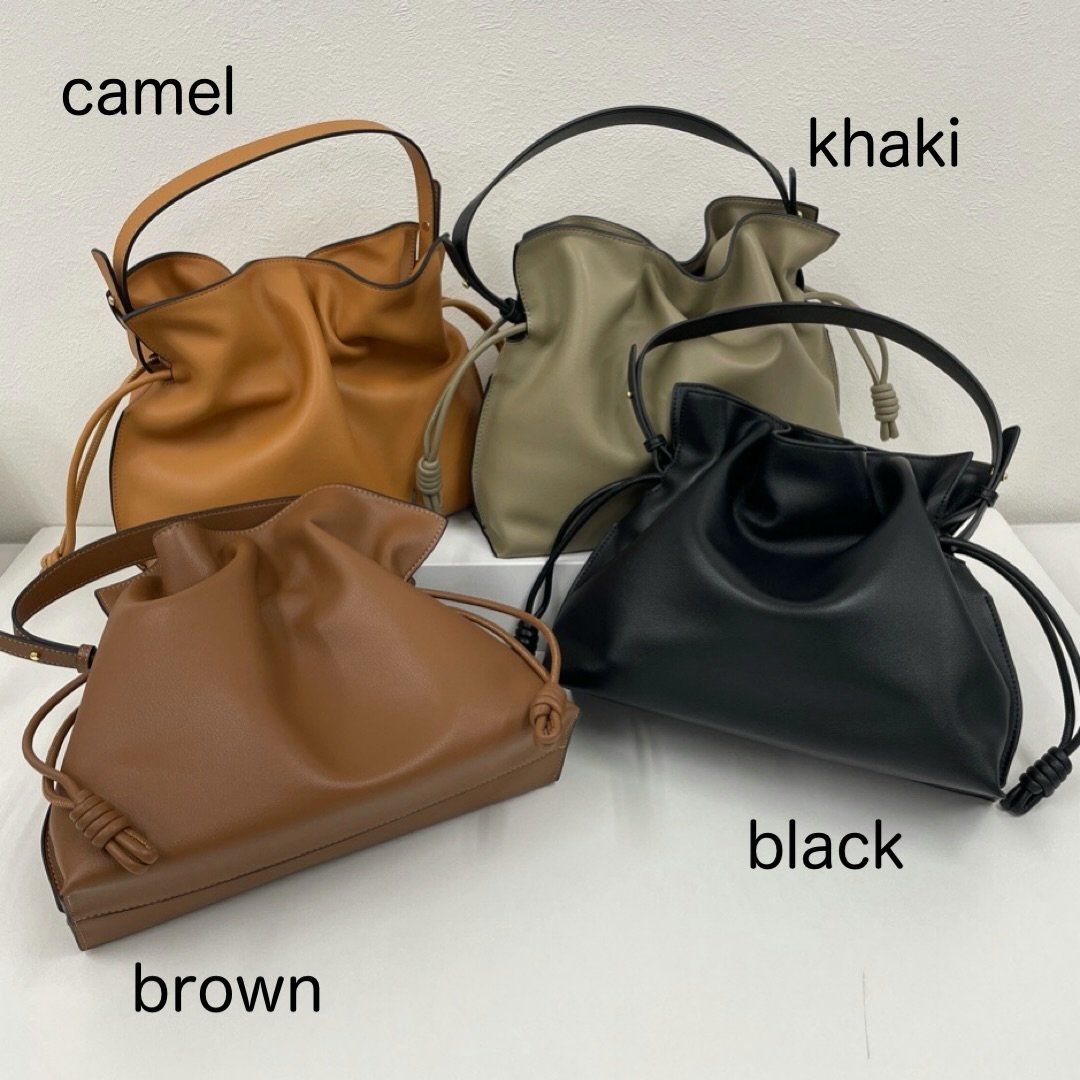 牛革製 2way 巾着バッグ ショルダー付き | HA-CHI