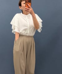 Pauline Bleu ポリーヌブロー　レイヤードスリーブブラウス