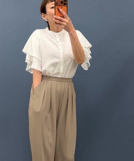ポリーヌブロー　ブラウス　シャツ PaulineBleu ポリーヌブロー】オーバーサイズシャツブラウス デザイン