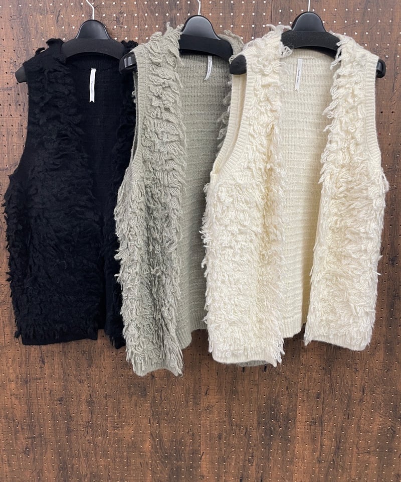 Dignite coller ディニテコリエ Dignite collier ディニテコリエ ニットジレ | HA-CHI