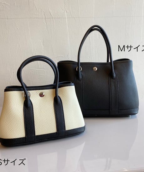 牛革レザートートバッグmini　パンダ