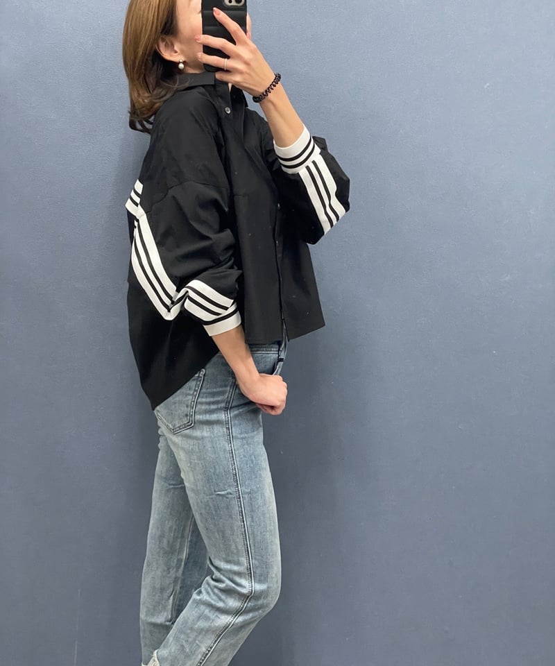 Dignite collier ディニテコリエ ストライプラインシャツ | HA-CHI