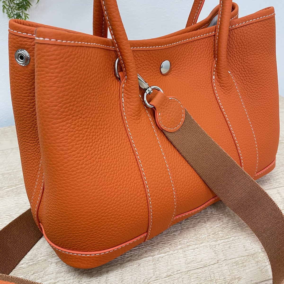 再入荷☆牛革レザー トートバックMサイズ オレンジ | HA-CHI 再入荷☆牛革レザー トートバックMサイズ オレンジ | HA-CHI