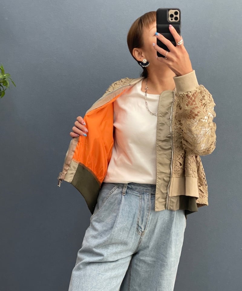 【極美品稀少】ポリーヌブロー Pauline Bleu ラクーンファーブルゾン 極美品稀少】ポリーヌブロー Pauline Bleu ラクーンファーブルゾン